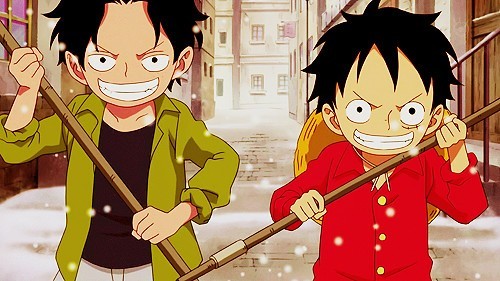 Luffy and Ace from One Piece