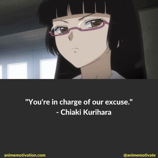 You're in charge of our excuse. - Chiaki Kurihara