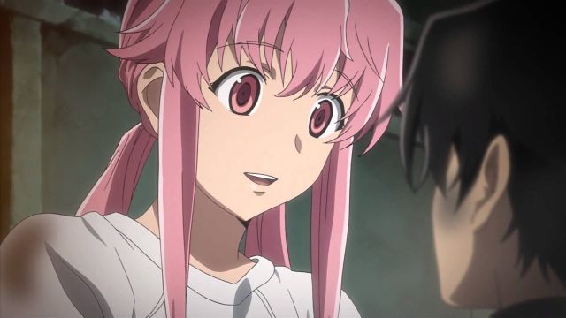 future diary yuno and amano | https://animemotivation.com/anime-that-are-better-dubbed-than-subbed/