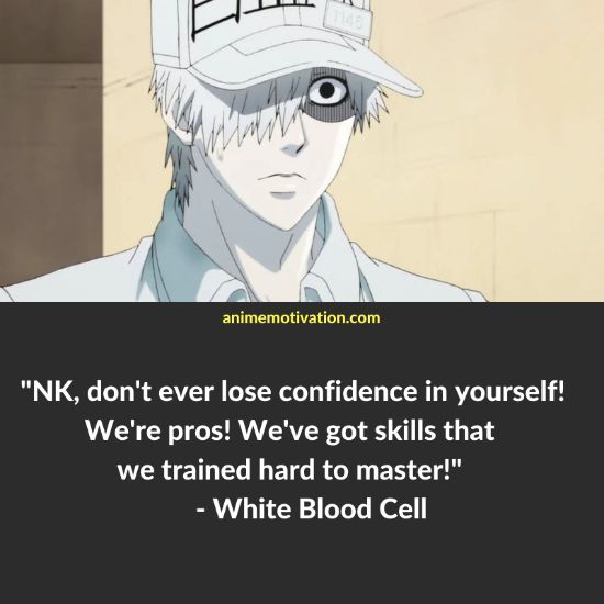 NK, don't ever lose confidence in yourself! We're pros! We've got skills that we trained hard to master! - White Blood Cell