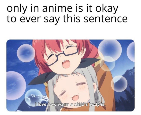 anime kid warmth meme