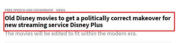 Disney Politically Correct Makeover