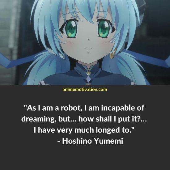 Hoshino Yumemi quotes planetarian 1