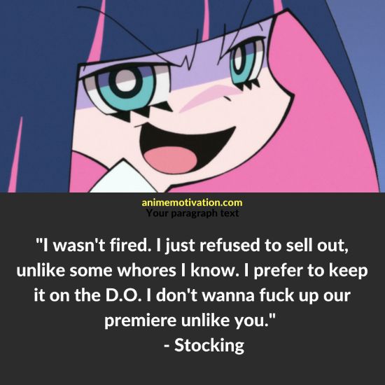 stocking quotes panty and stocking
