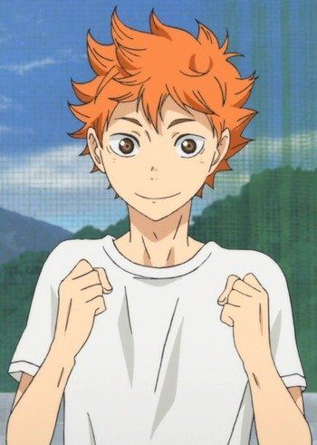 Shoyo Hinata smiling | https://animemotivation.com/cool-anime-characters-to-draw/