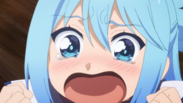 Aqua Crying Face Funny Konosuba