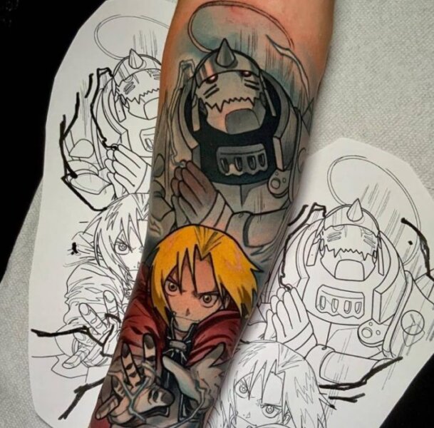 Edward Elric from Fullmetal Alchemist Brotherhood One of my favorite  pieces from Joshua Oshier down at Instant Classic Tattoo in Lafayette  Louisiana  rtattoo