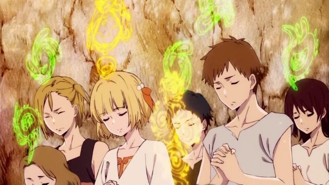 Children of the Whales anime praying