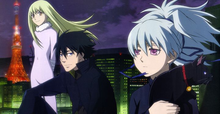 Darker than Black 3 characters rooftop