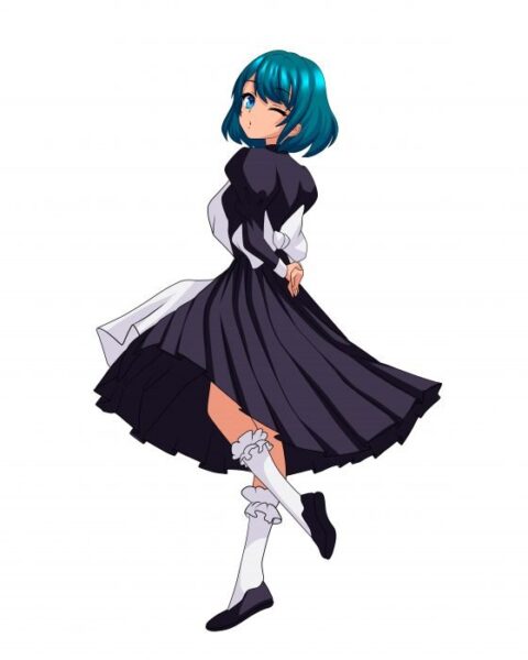 Hikari Wink Maid Outfit Animemotivation
