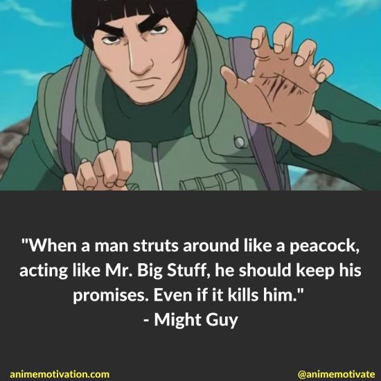 might guy quotes naruto 7