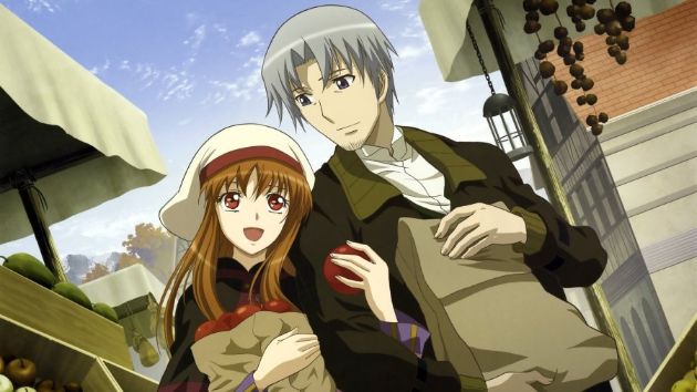 spice and wolf cute couple | https://animemotivation.com/anime-about-business/