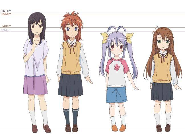 anime kids and middle schoolers proportions
