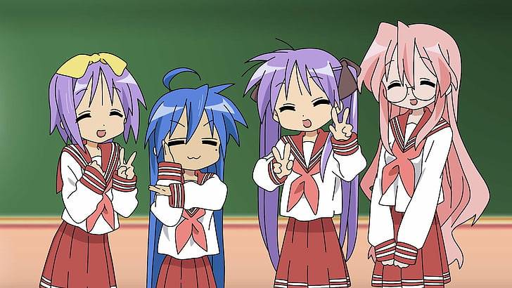 lucky star anime characters chibi 1 | https://animemotivation.com/anime-body-proportions/