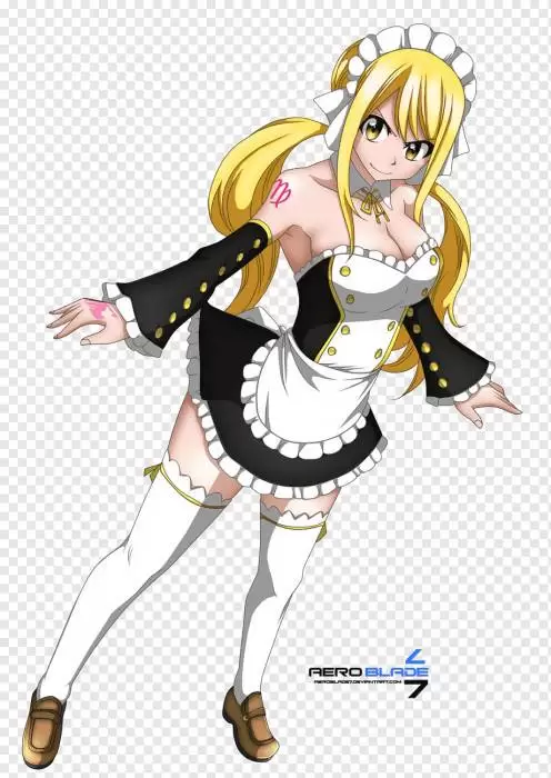 lucy heartfilia thicc maid outfit