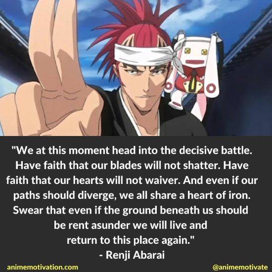 The 18+ Greatest Renji Abarai Quotes From Bleach!