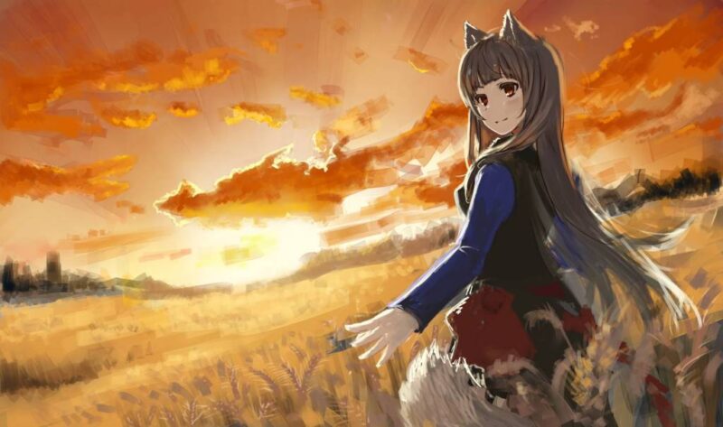 Spice And Wolf Wallpaper Holo Art
