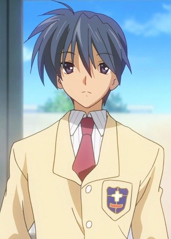 Tomoya Okazaki Clannad school uniform