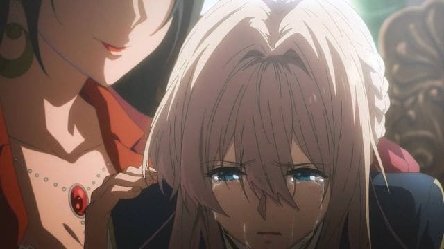 Violet Evergarden crying moments