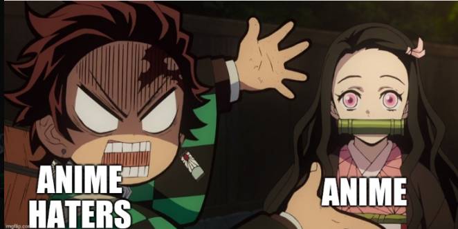 anime haters meme demon slayer