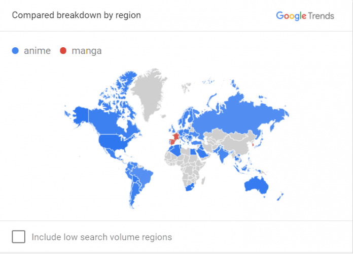 anime vs manga map statistics