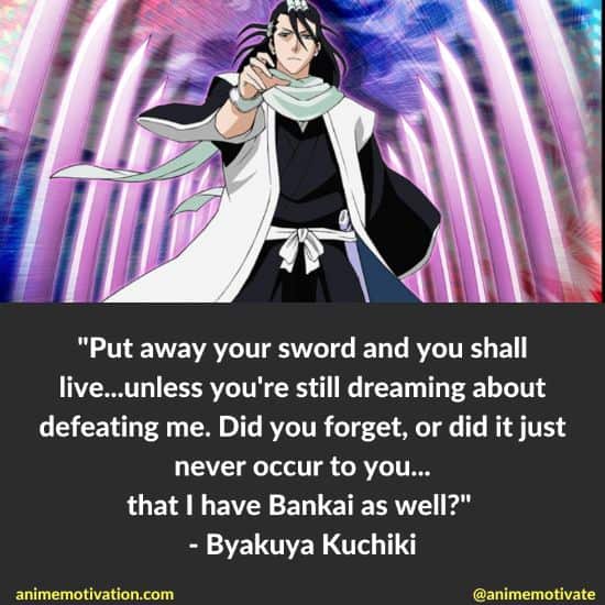 byakuya kuchiki quotes bleach