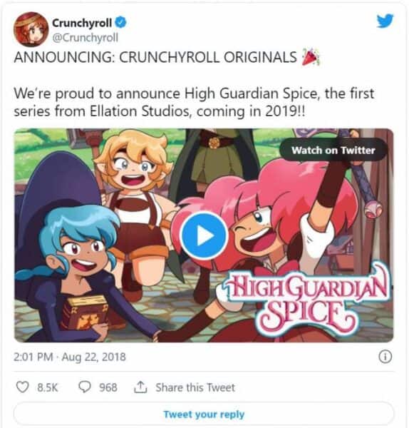 high guardian spice tweet crunchyroll 2018