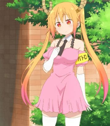Tohru Miss Kobayashis Dragon Maid pink outfit 1