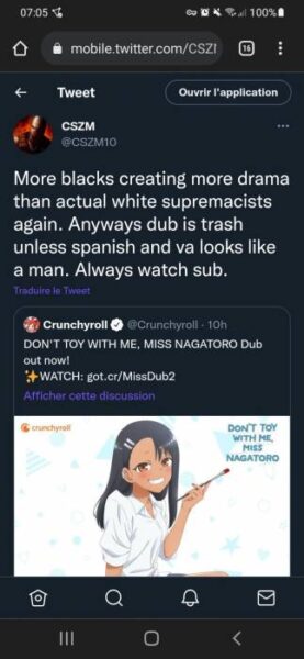 racist quote tweets nagatoro racism