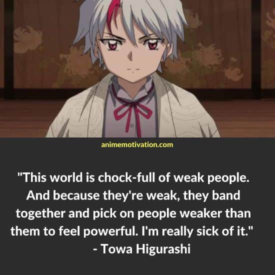 Towa Higurashi Quotes Princess Half Demon