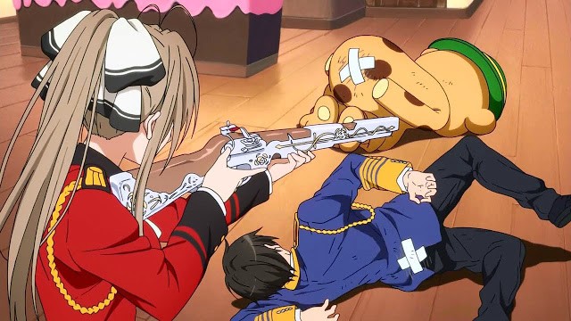 Amagi Brilliant Park gun funny moments anime