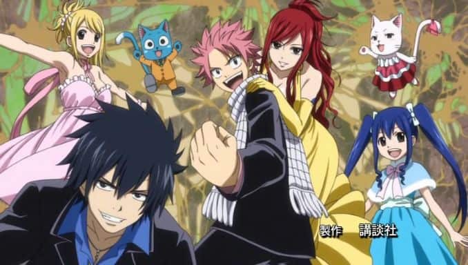 Fairy Tail characters friendship anime