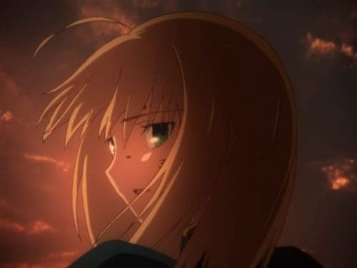 Fate Zero saber sad face anime e1644490317128