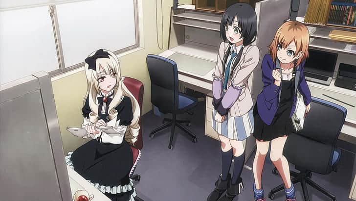 Shirobako moments anime girls | https://animemotivation.com/team-work-anime/