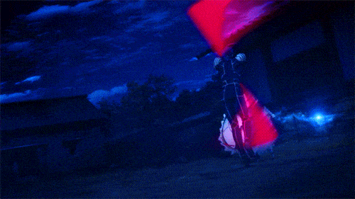 fate stay night unlimited blade works gif fight saber