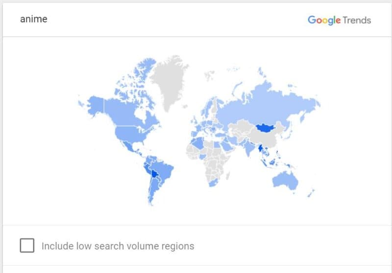 google trends anime 2022 statistics data
