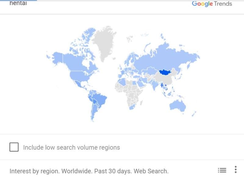 hentai map 2022 statistics data google