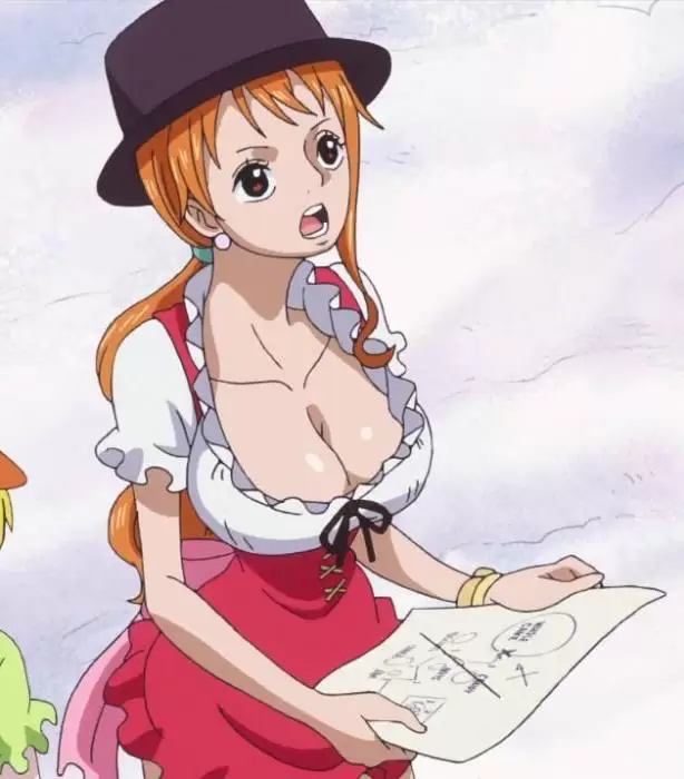 Nami sexy cleavage One Piece ep 791