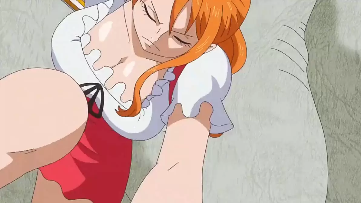 Nami sexy cleavage One Piece ep 803