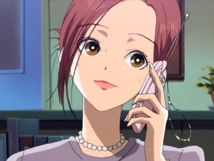 Nana Komatsu on the phone anime girl