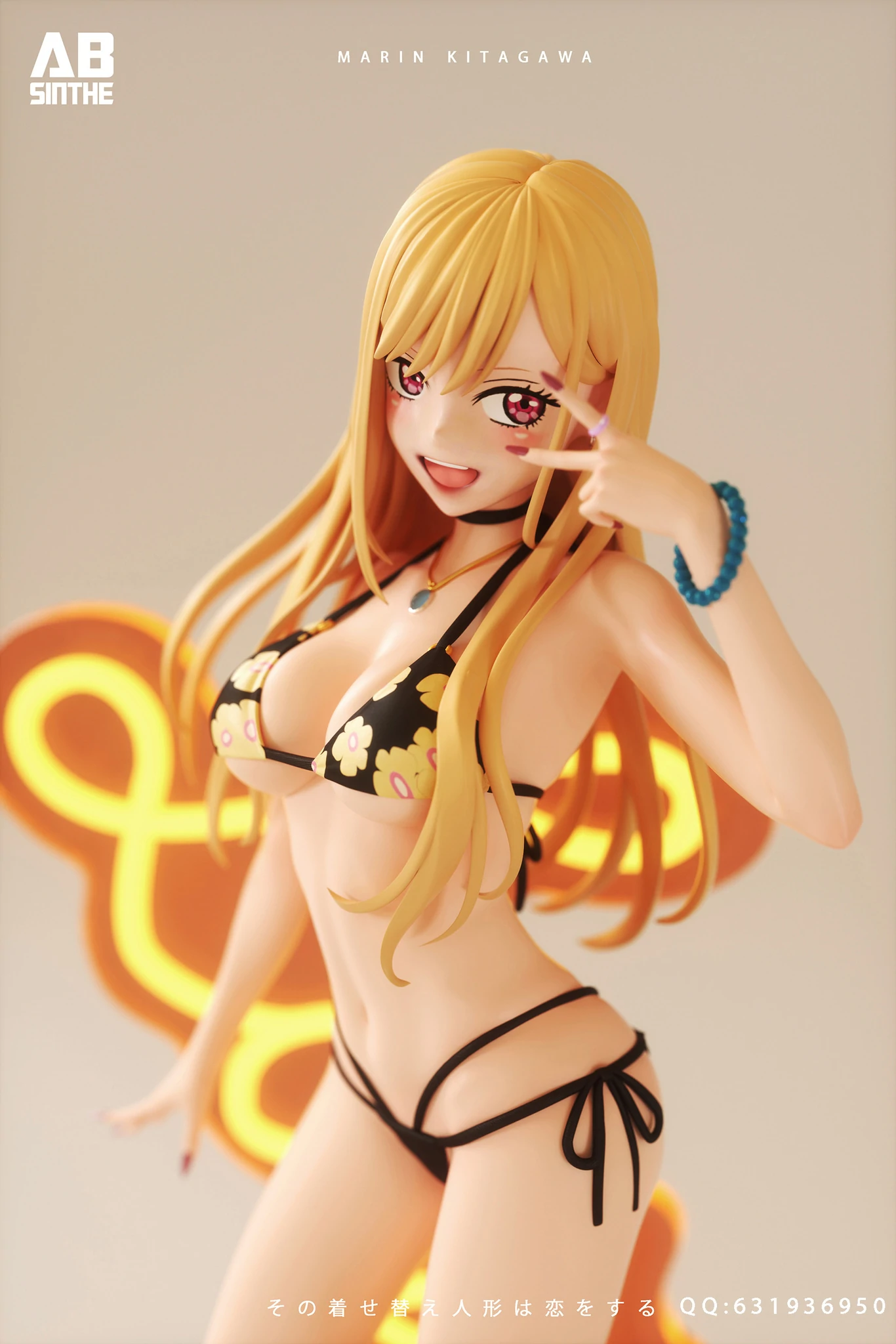 Scale Marin Kitagawa with LED My Dress Up Darling Statue 1