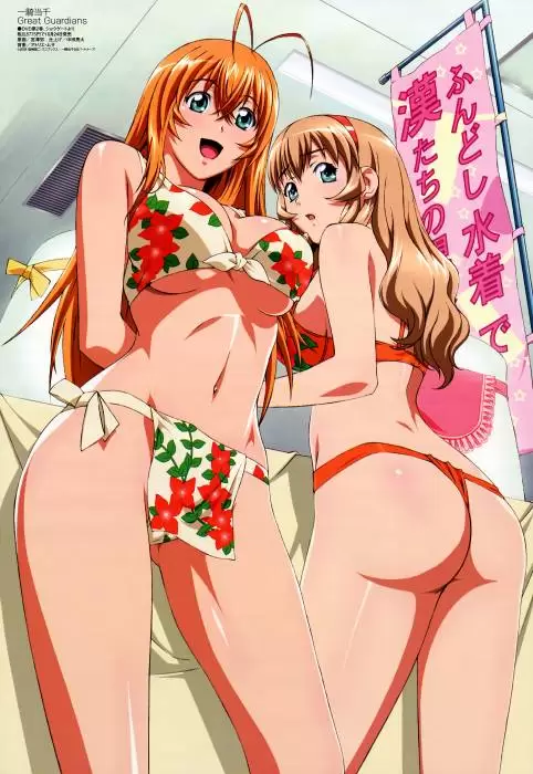 bikini shopping ecchi girls anime
