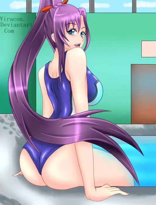 haruka booty purple hair devianart