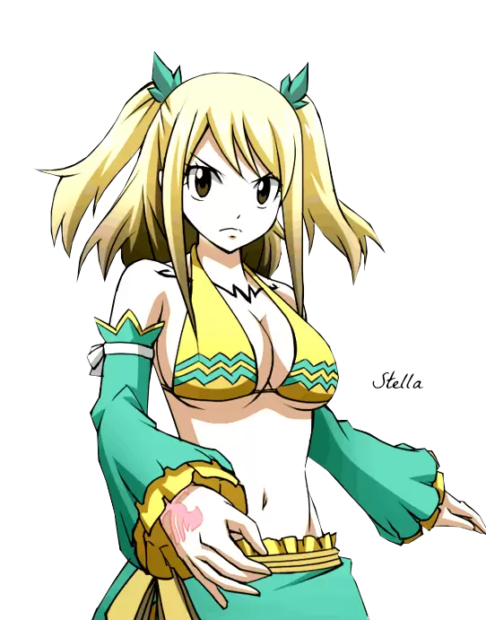lucy heartfilia sexy outfit fanart anime