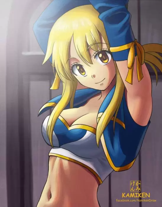lucy heartfilia traditional outfit fanart