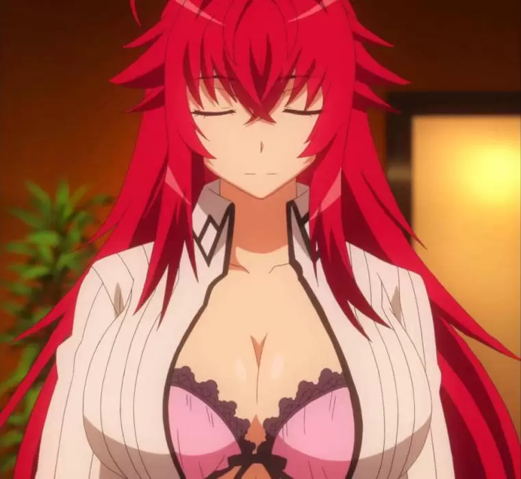rias gremory tits cleavage
