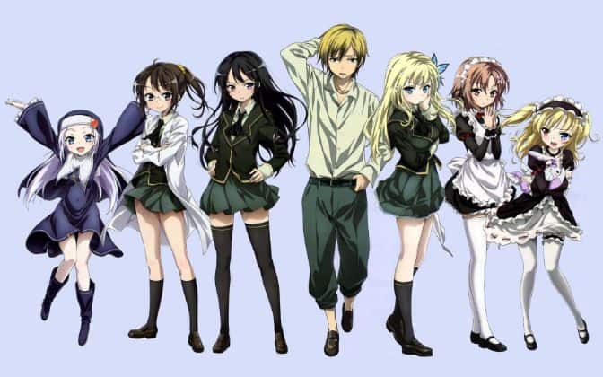 Haganai characters cast anime