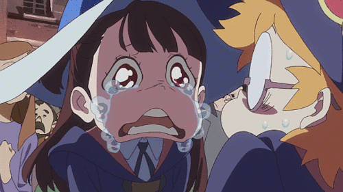 Little Witch Academia crying