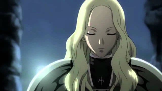 Teresa Of The Faint Smile Claymore eyes closed
