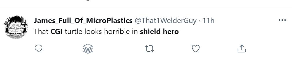 shield hero turtle scene season 2 tweets